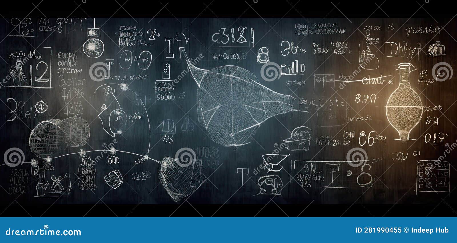 finance and calculations concept on chalkboard background