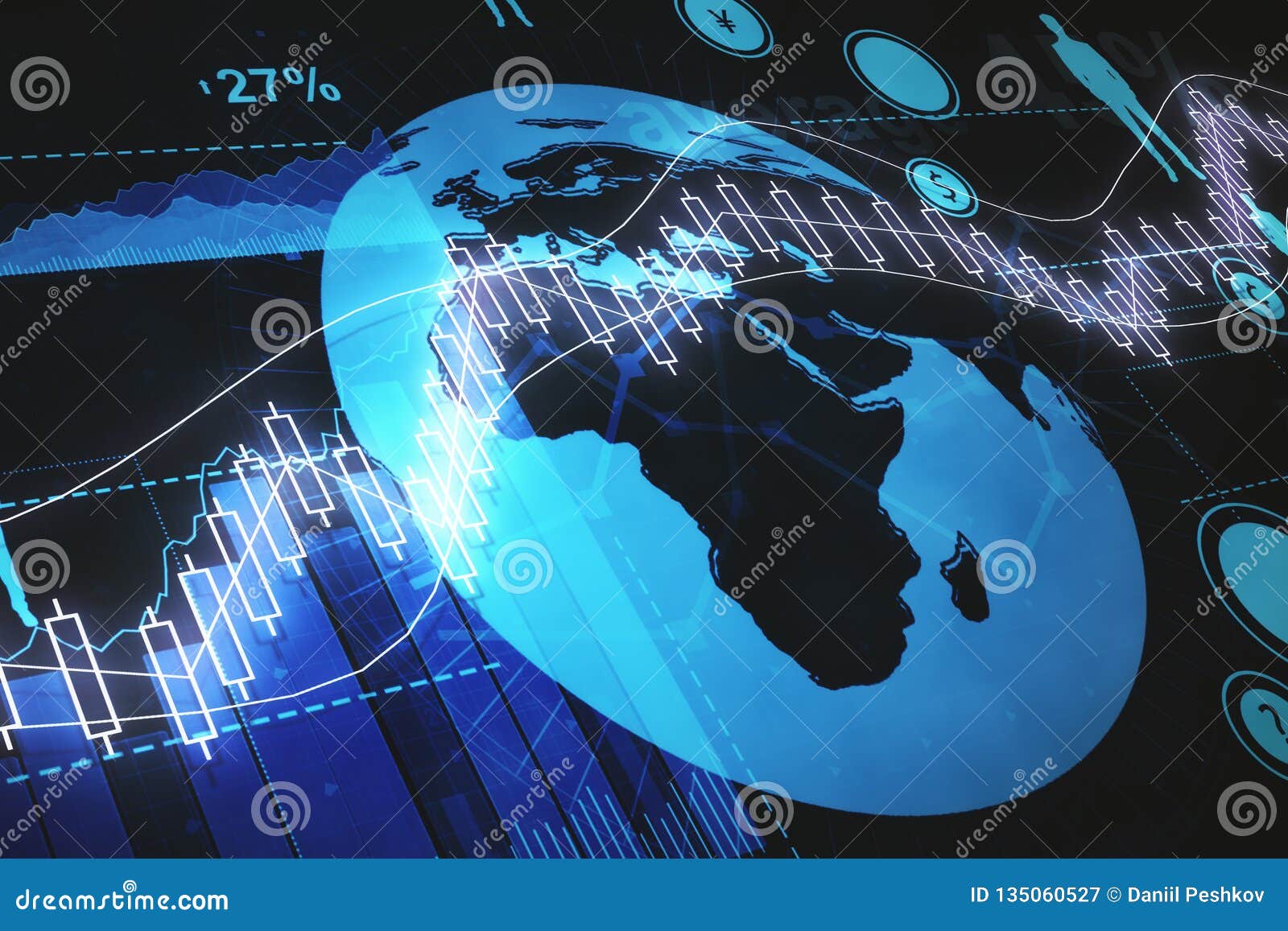 Finance And Global Economy Concept Stock Illustration Illustration of