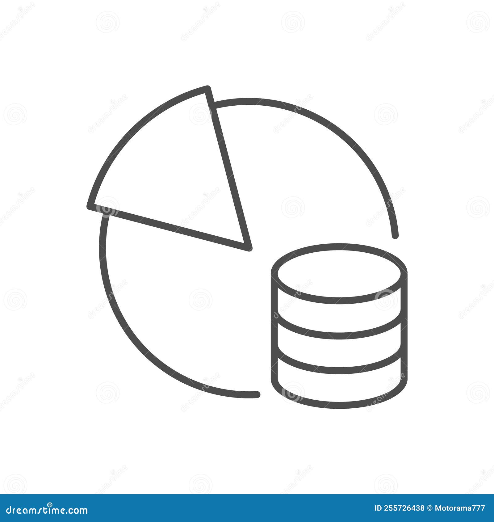 Financial Chart Line Outline Icon Stock Vector - Illustration of ...