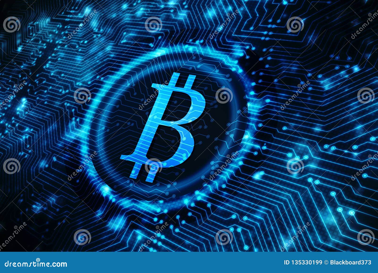 Global Abstract Bitcoin Crypto Currency Blockchain Technology