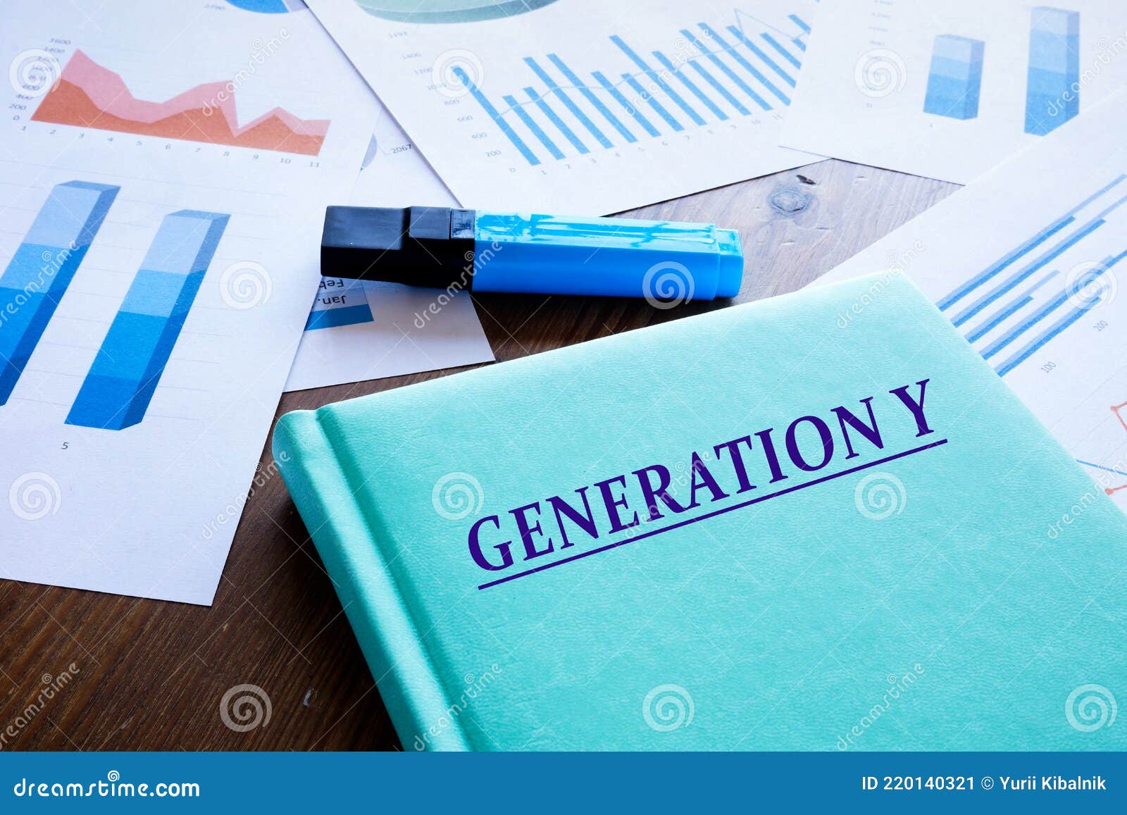 Financial Concept Meaning GENERATION Y with Phrase the Stock Image - Image of 220140321