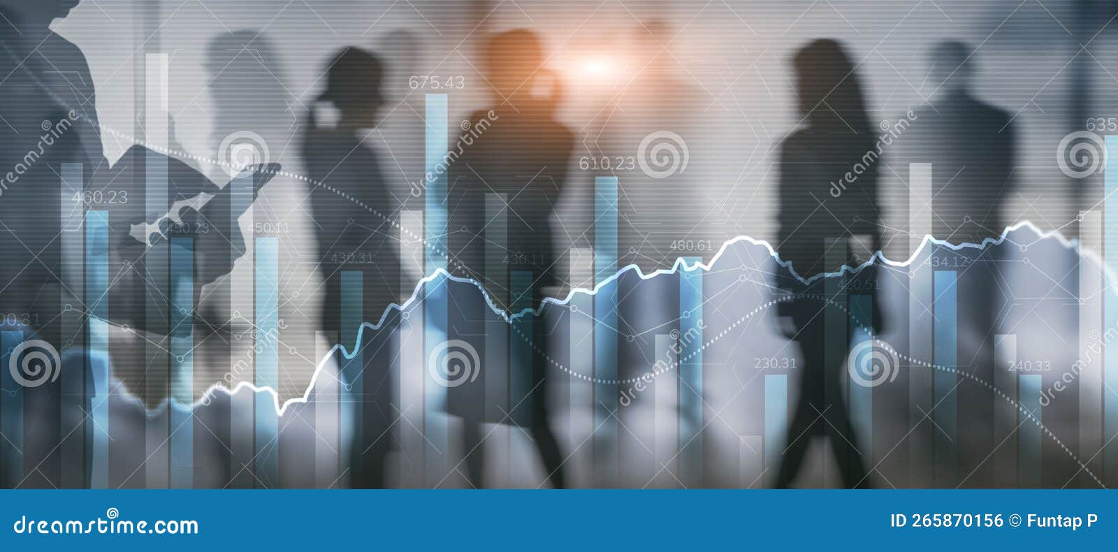 Financial Data on a Monitor As Finance Data Concept. Analytics Concept