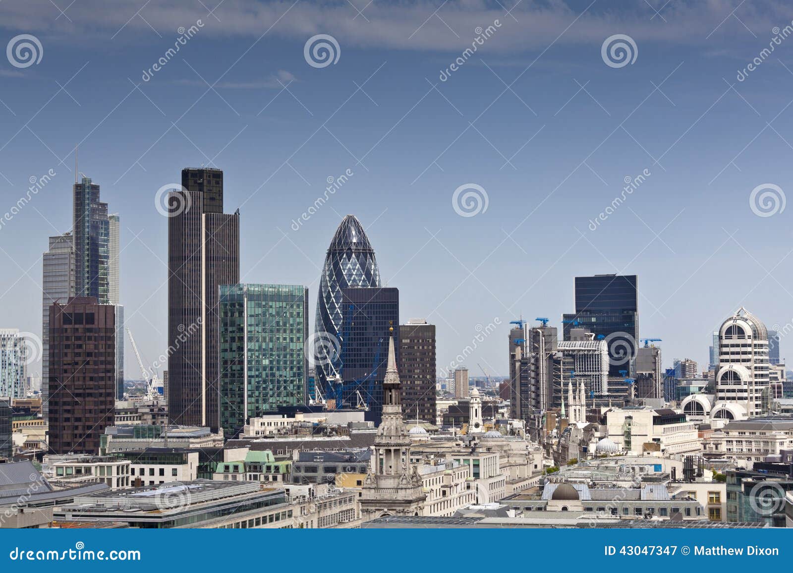 Financial District and Downtown, London, UK Stock Image - Image of ...