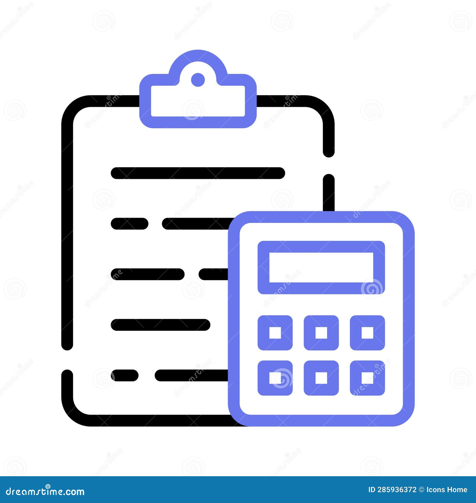 Financial Plan Icon in Modern Style, Business Accounting Vector Stock