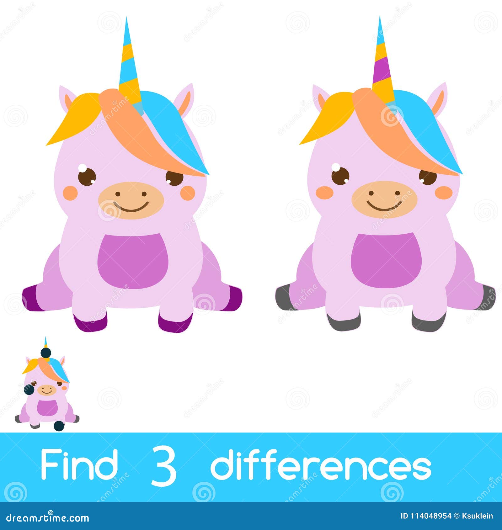 Unicorn Spot The Difference