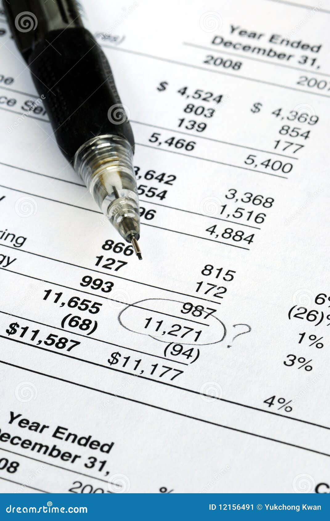 find a mistake in auditing the financial statement