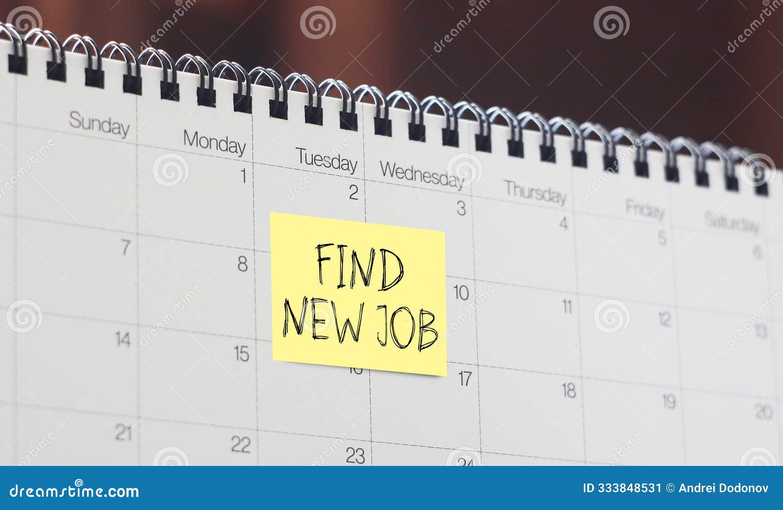 find new job is shown using the text. it's time for a new job