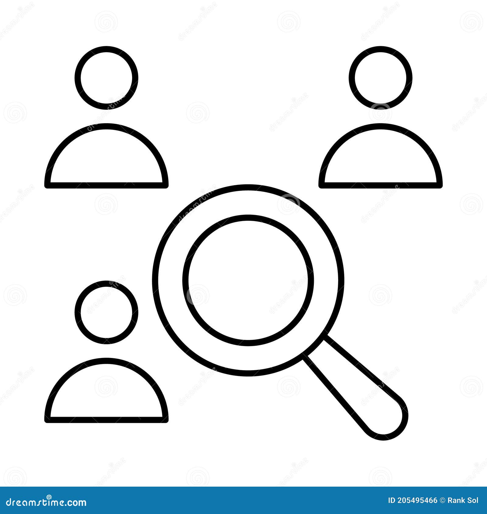 Find Person, Find User Vector Icon Which Can Easily Modify Stock Vector ...