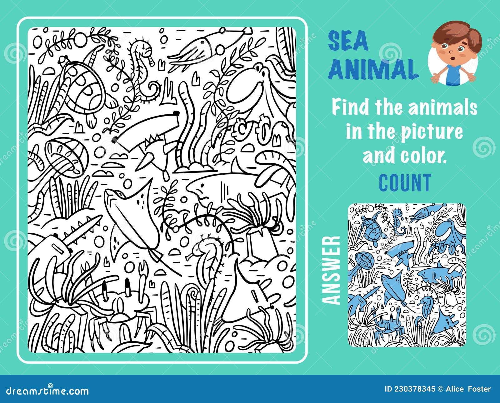 Find Sea Animals. Games for Children. Hidden Objects Puzzle. Funny Cartoon Characters. Vector Illustration Stock Vector - Illustration of jellyfish, kids: 230378345 Find Sea Animals. Games for Children. Hidden Objects Puzzle. Funny Cartoon Characters. Vector Illustration Stock Vector - Illustration of jellyfish, kids: 230378345