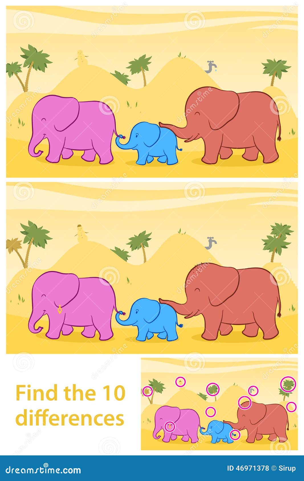 Find The Ten Differences Between Two Illustrations | CartoonDealer.com ...