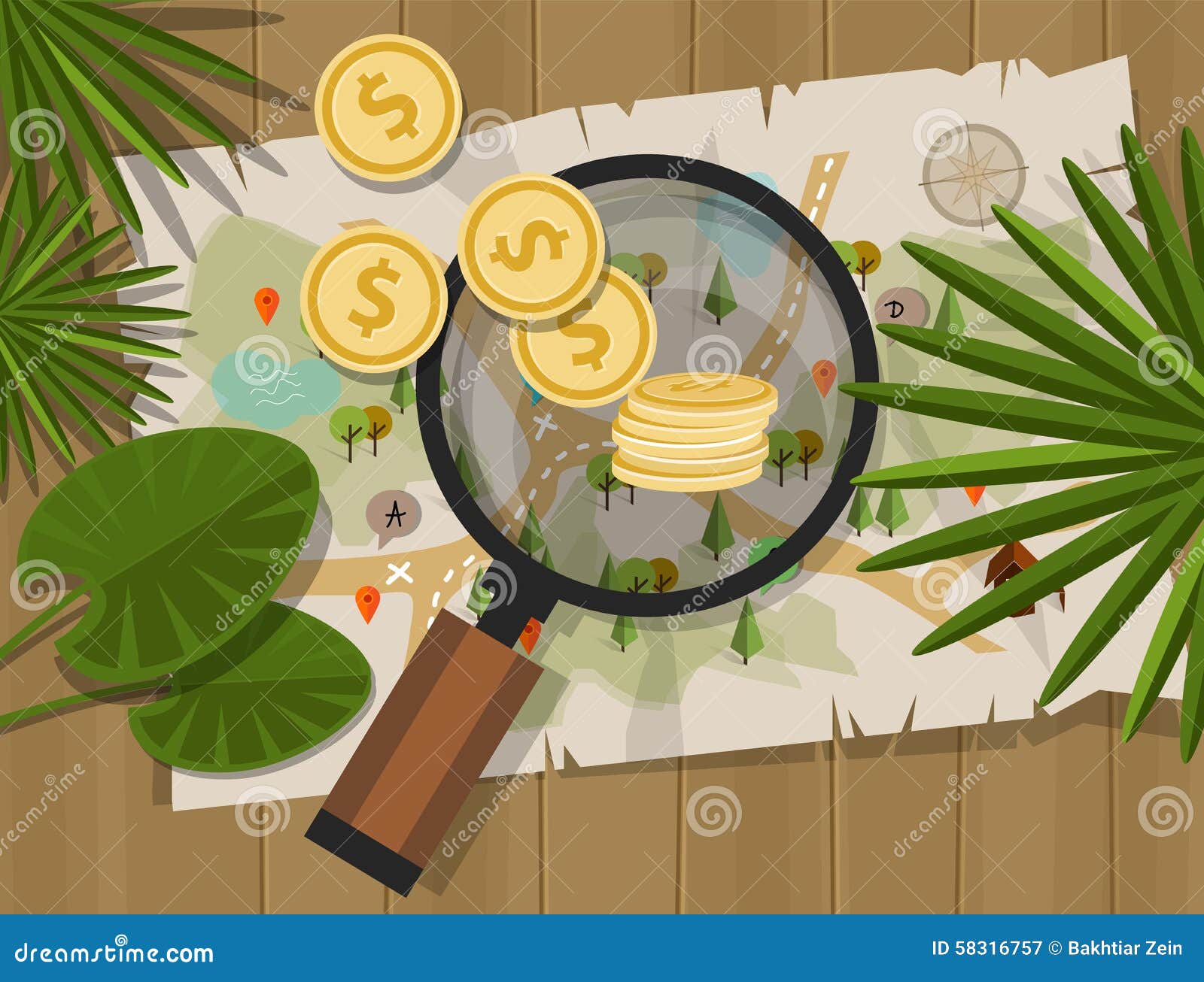 find treasure hunt money map