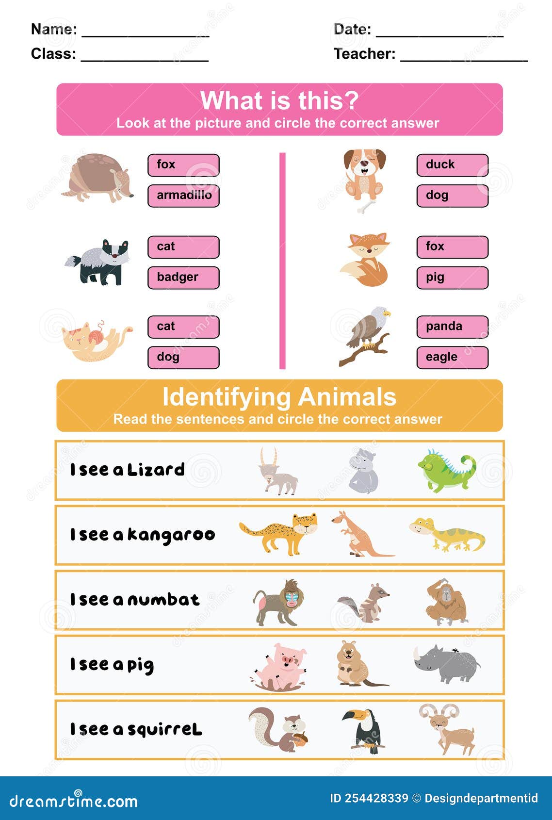Finding and Circle the Correct Answer. Activity Sheet for Preschool ...