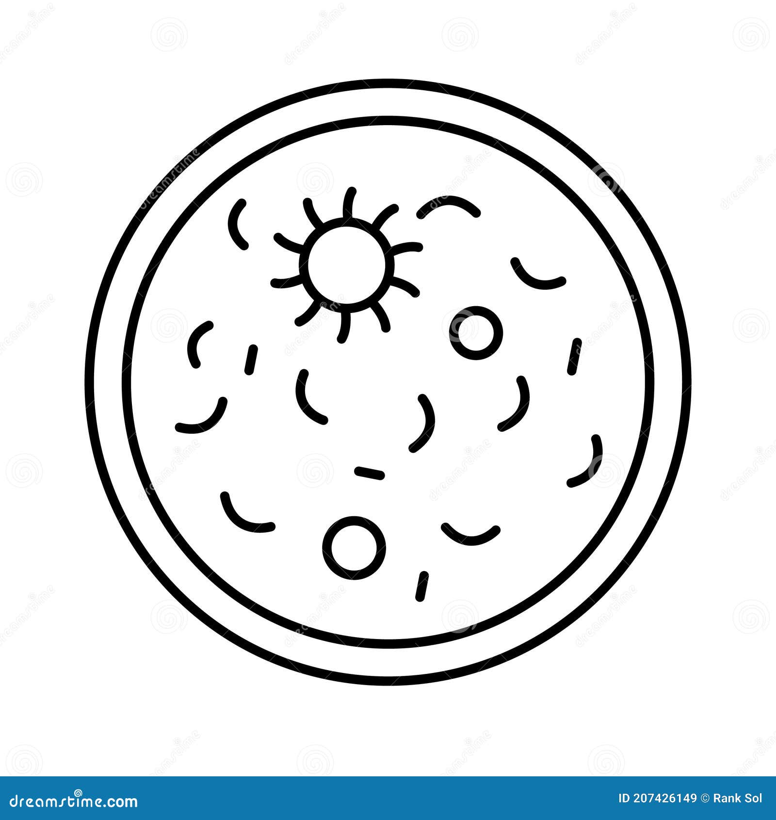 finding germs   icon that can be easily modified or edited