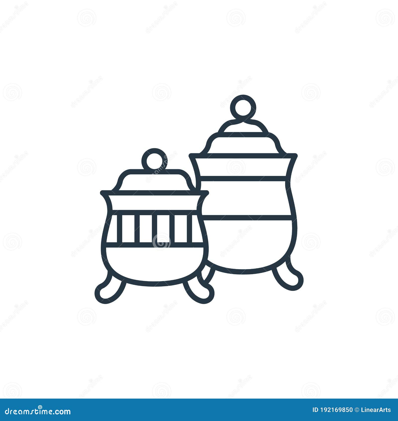 Fine China Icon Vector from Antique Concept. Thin Line Illustration of