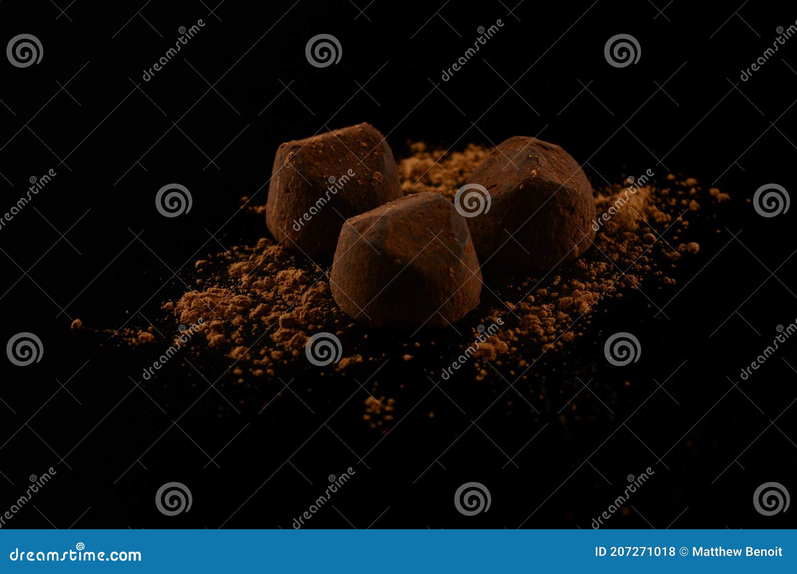 Fine Chocolate Truffles stock photo. Image of group 207271018