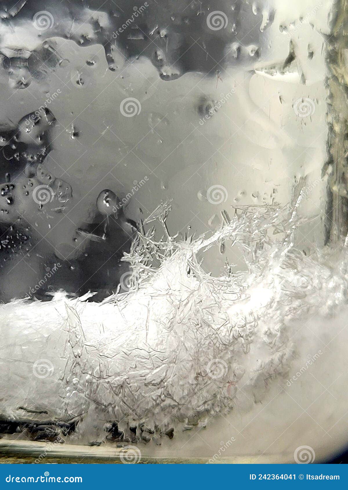 Crystal in storm glass stock image. Image of form, crystals 242364041