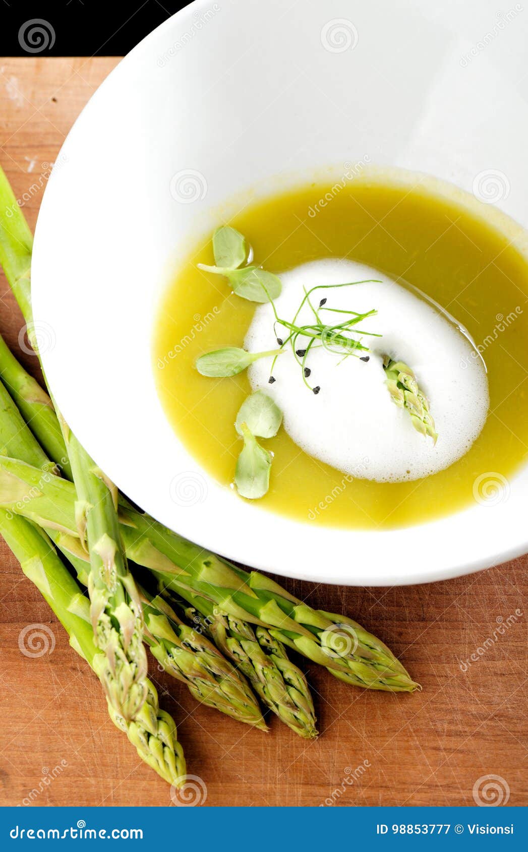Fine Dining, Asparagus Soup Stock Image Image of appetizer, healthy