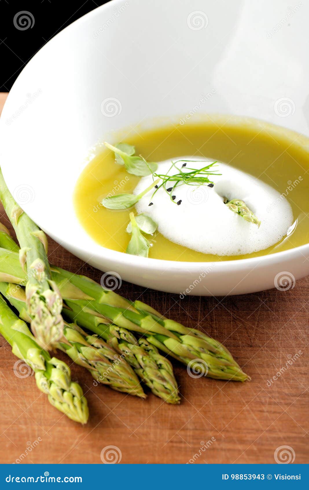 Fine Dining, Asparagus Soup Stock Image Image of appetizer, dining