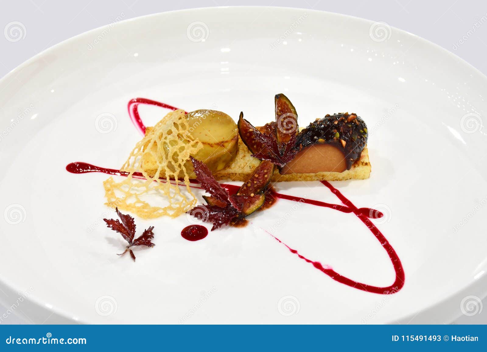 Fine Dining Entree Fruity Terrine Stock Image Image of gourmet