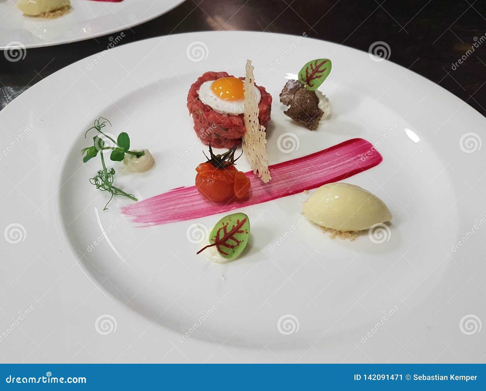 Gourmet food Restaurant stock image. Image of cooking - 142091471