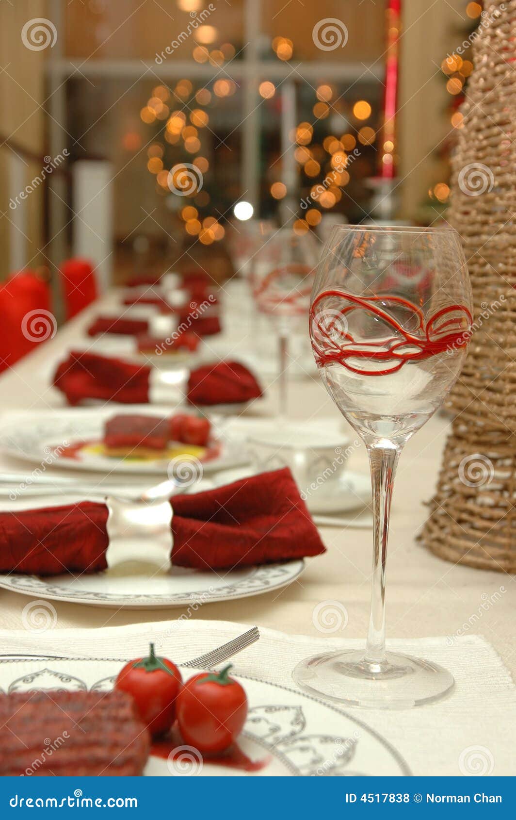 Fine dinning table setting stock photo. Image of elegant - 4517838