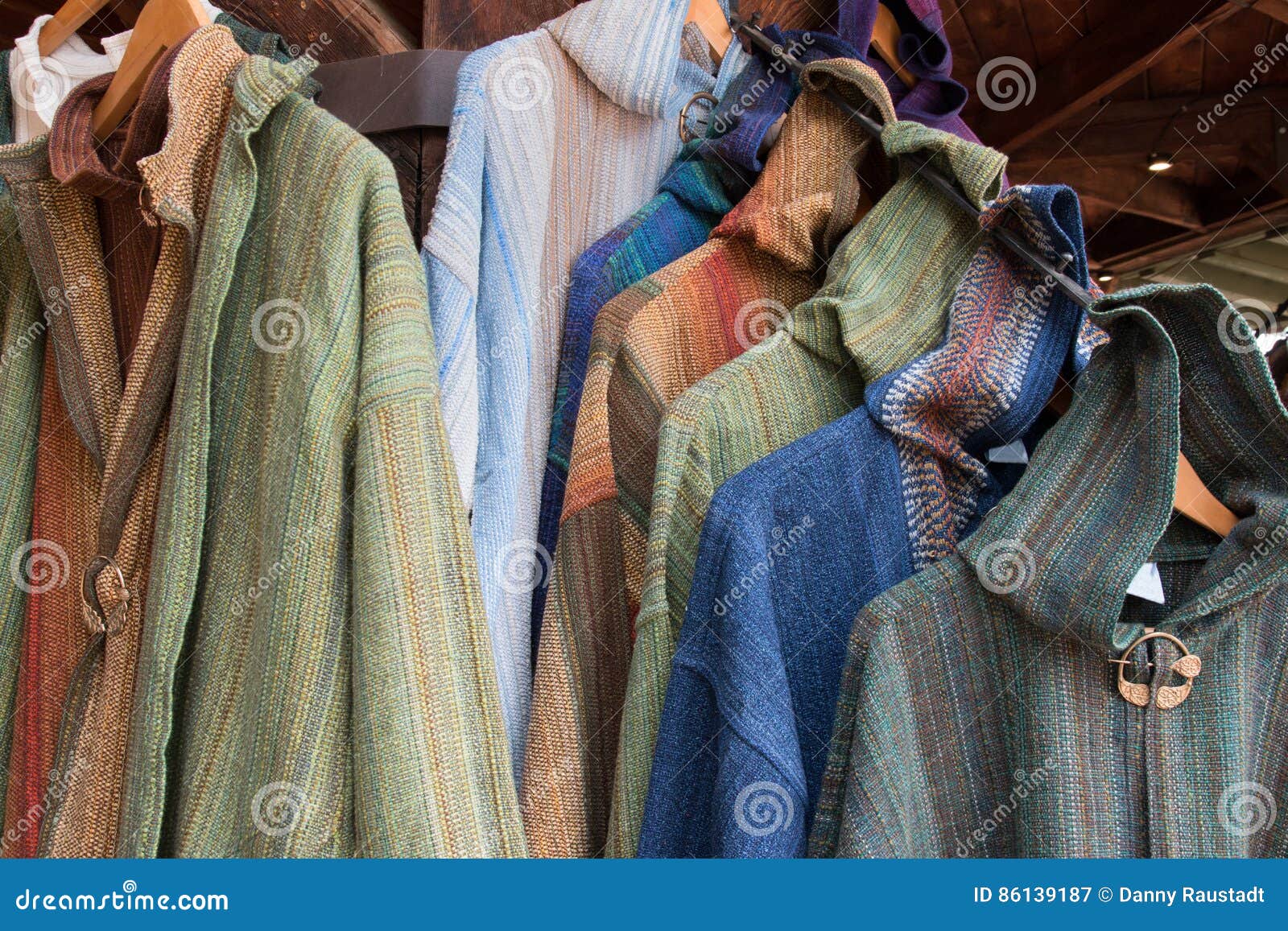 Fine Handmade Linen Clothing at Fashion Boutique Stock Image - Image of ...