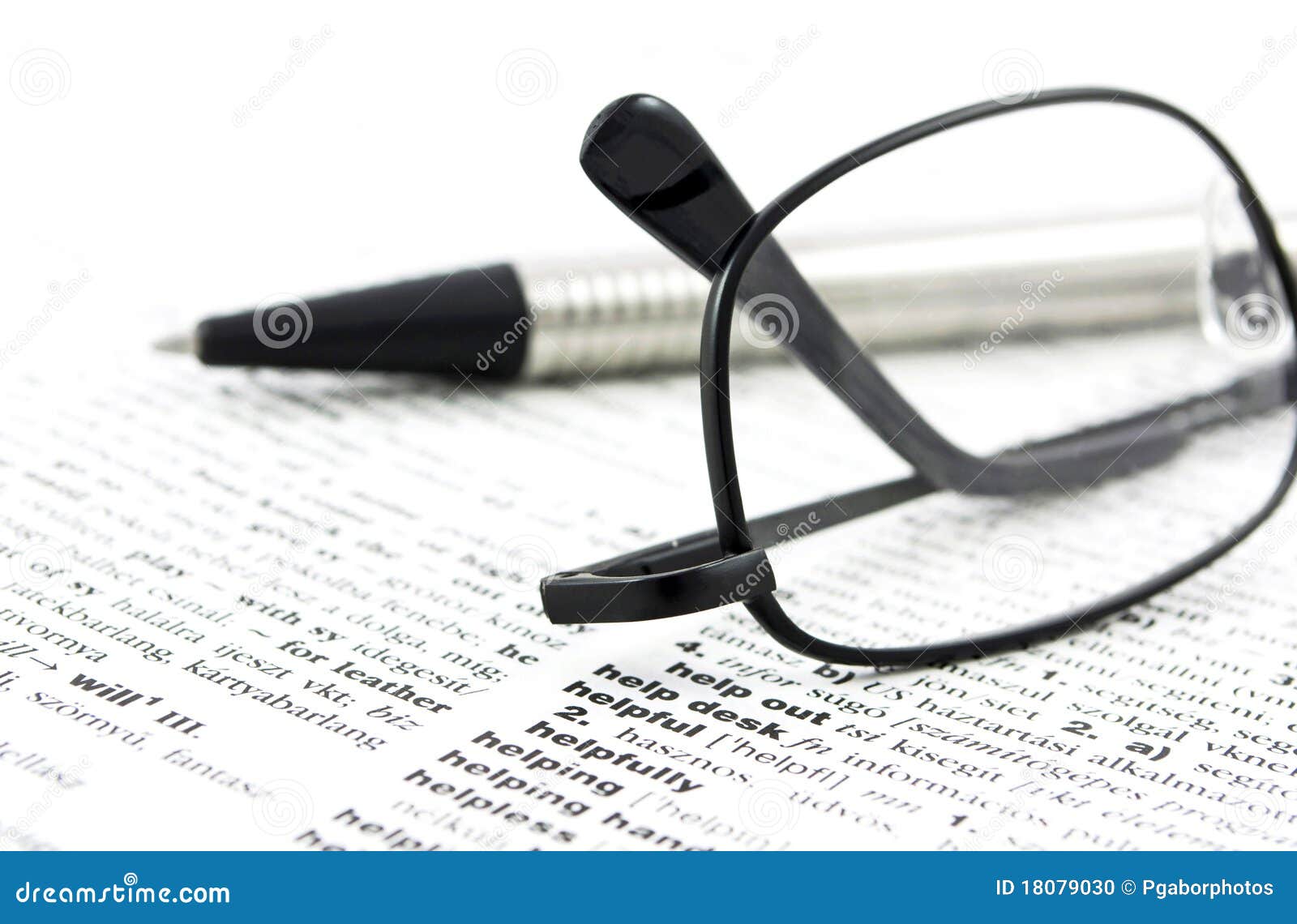 Fine Inglese Del Dizionario In Su Fotografia Stock Immagine Di Diario Penna