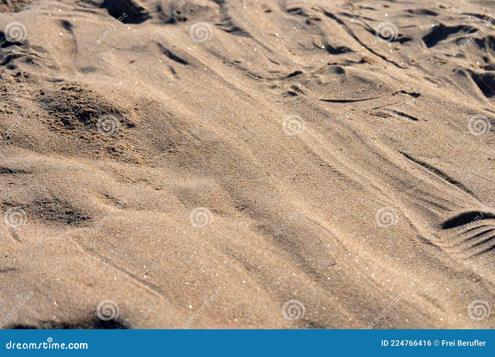 fine luminous sand patterns in the beach of matosinhos