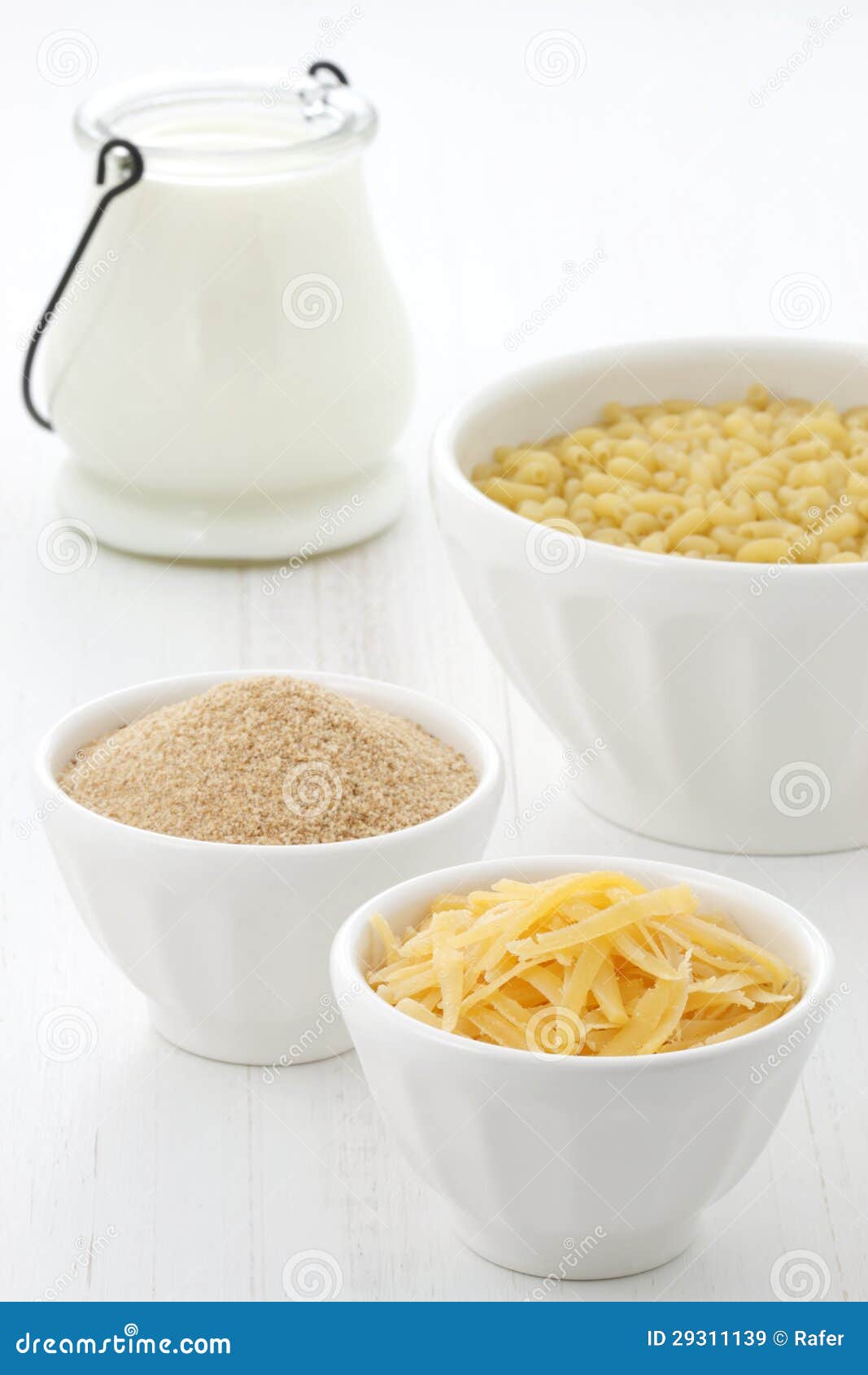Fine Macaroni and Cheese Ingredients Stock Image Image of dinner