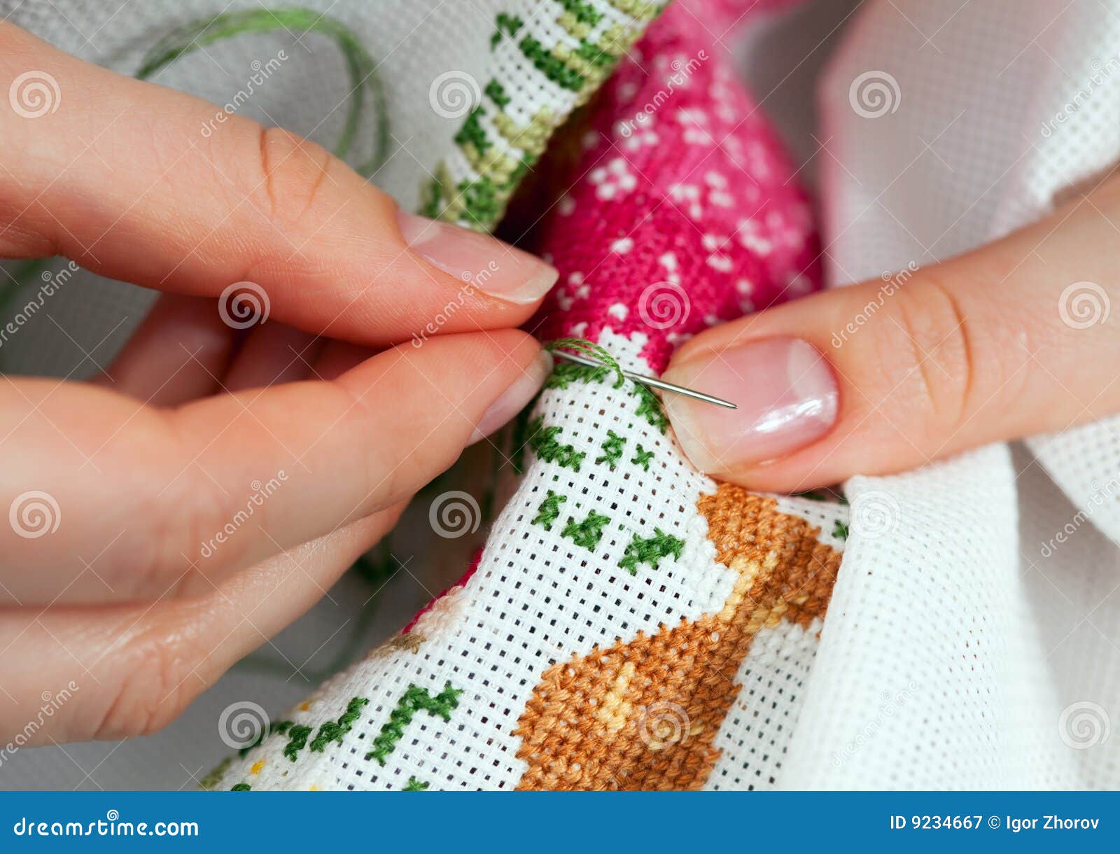 Fine needlework stock image. Image of needlework, ring 9234667
