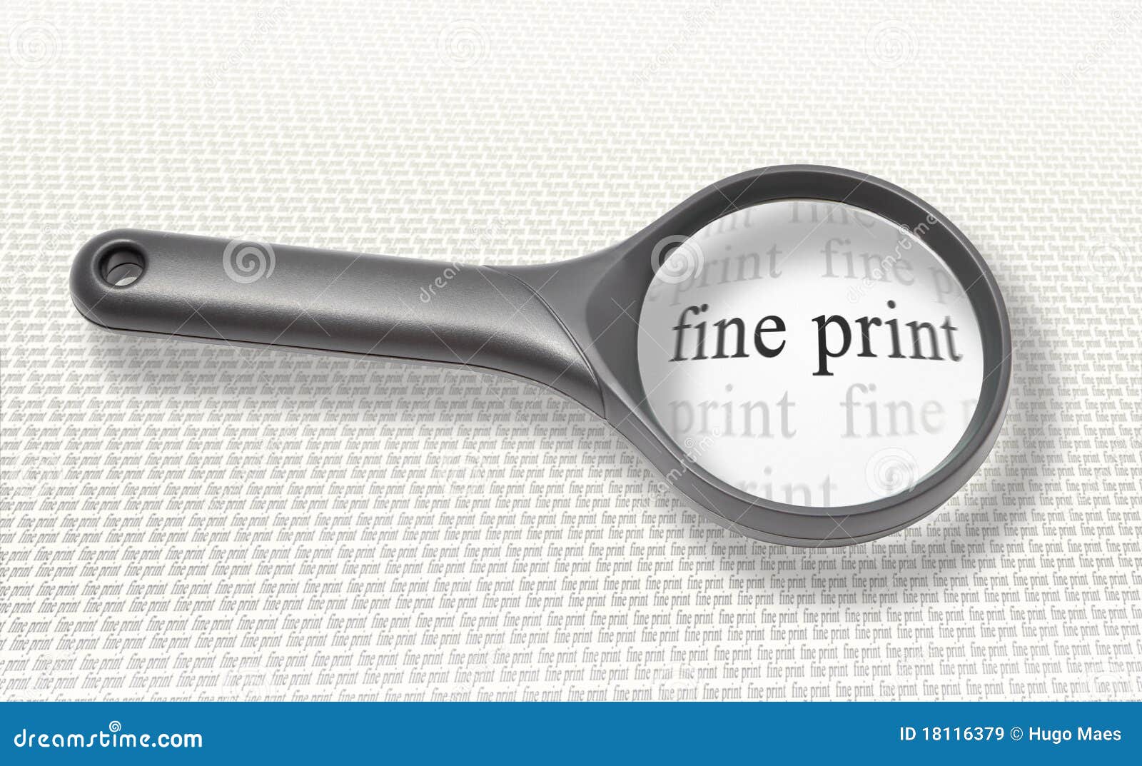 fine print magnifying glass