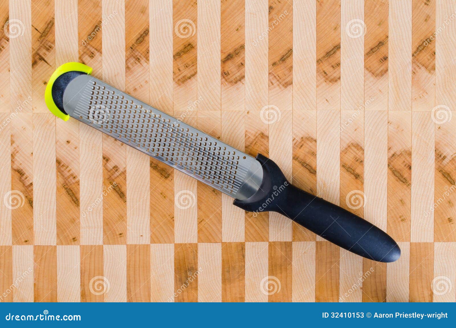 a fine rasp on a cutting board