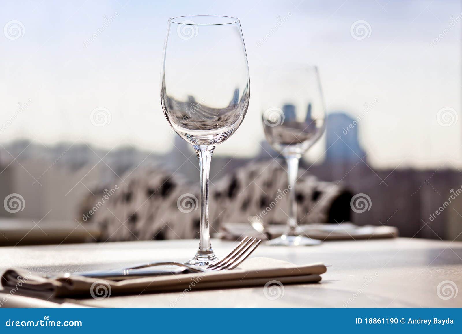 Fine Restaurant Dinner Table Place Setting Stock Photo - Image of empty