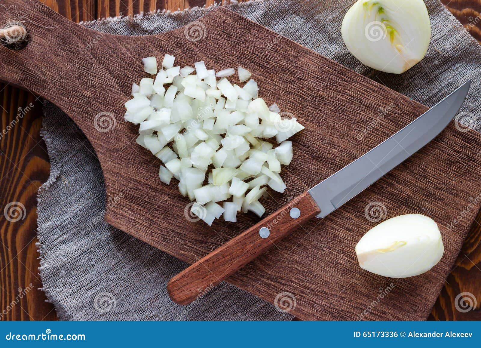 Finely chopped onion stock photo. Image of object, gourmet 65173336