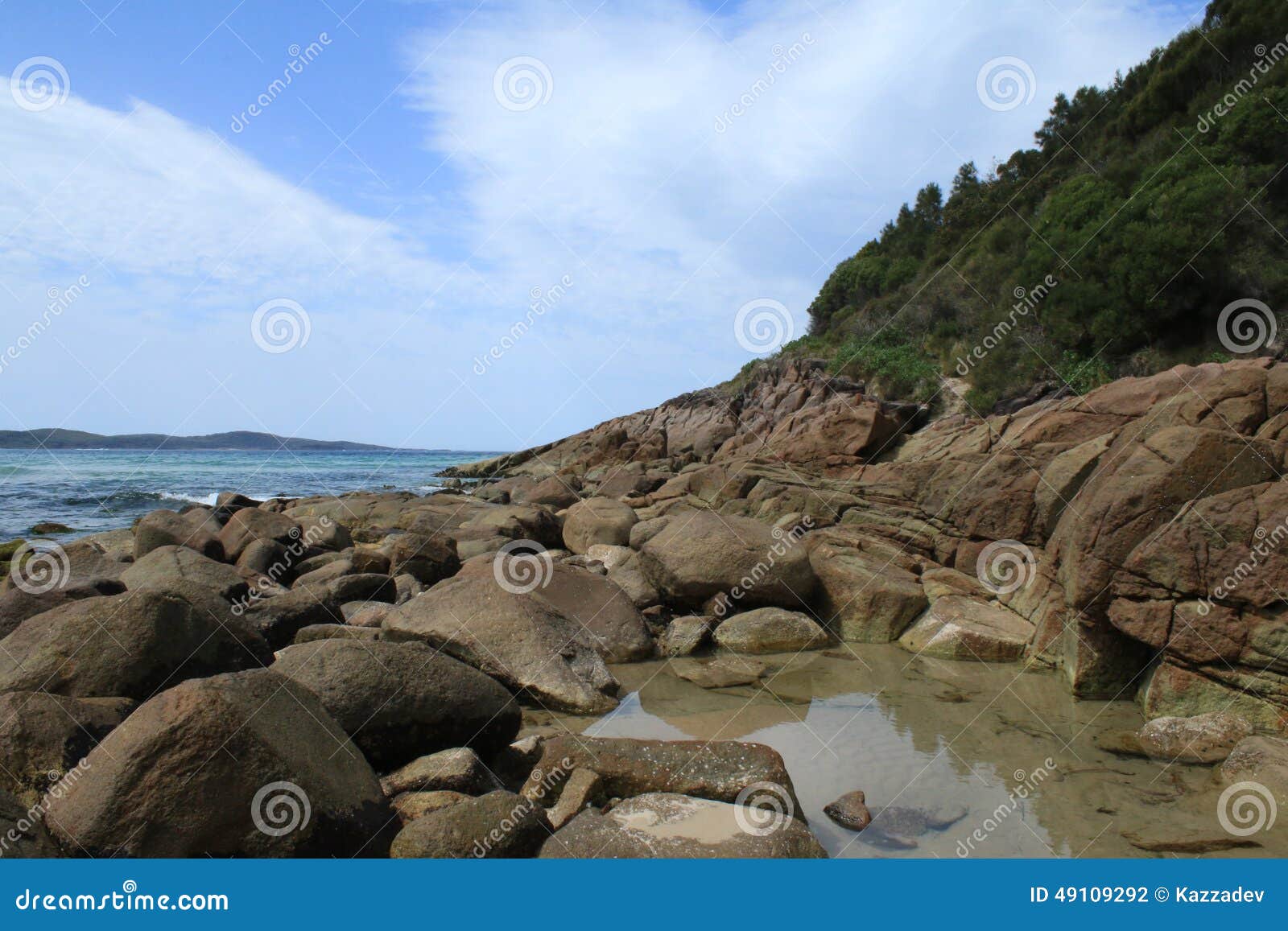 Fingal Bay Tidal Pool stock photo. Image of coastline 49109292