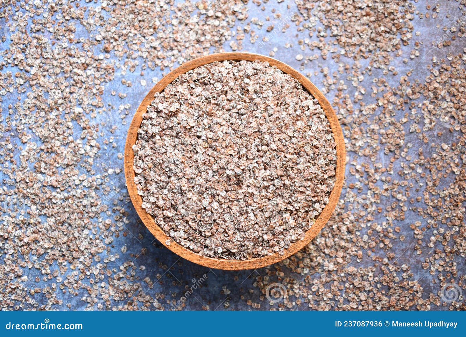 Finger millet flake stock photo. Image of poha, closeup 237087936