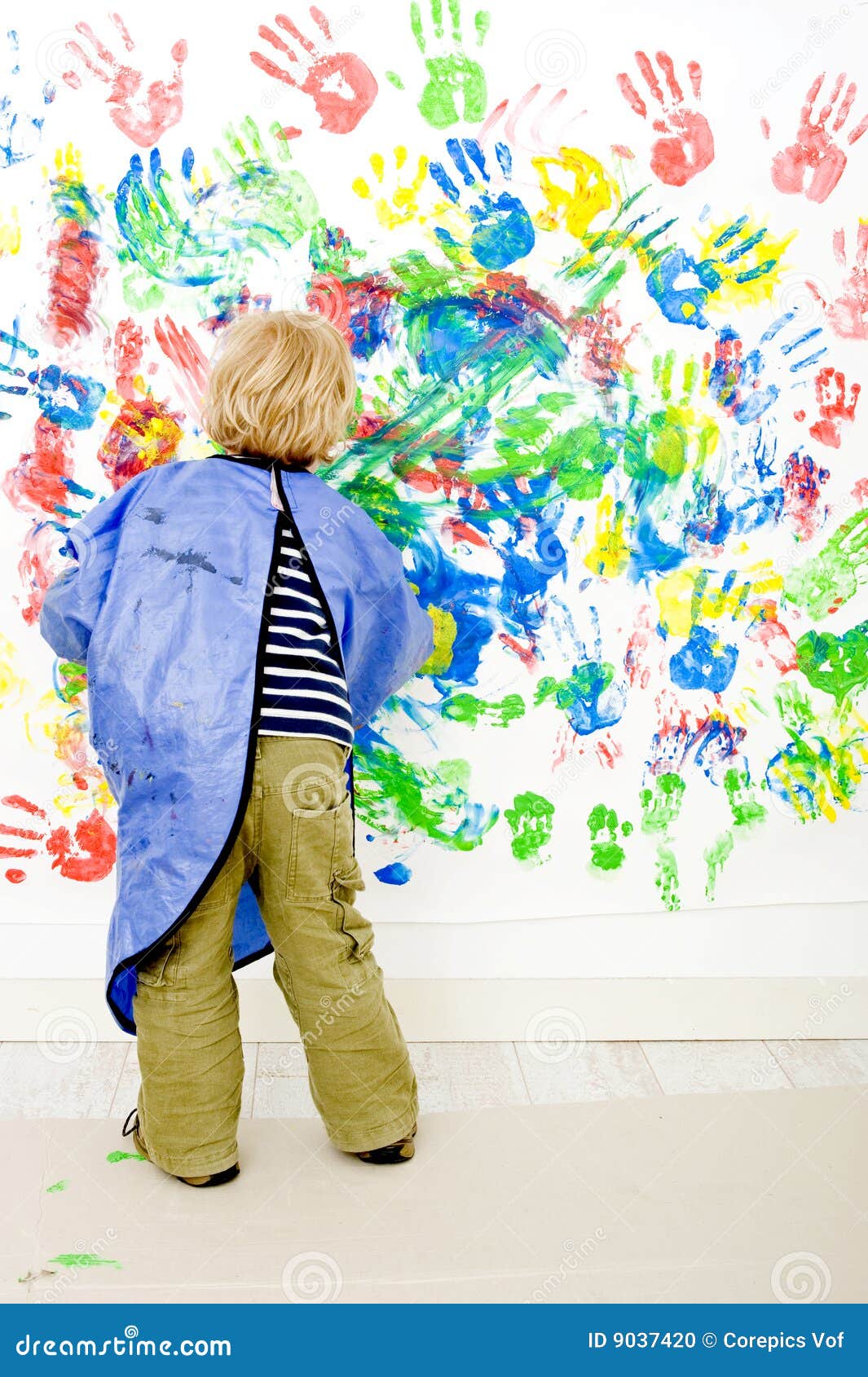 Finger painter stock photo. Image of painting, smiling 9037420