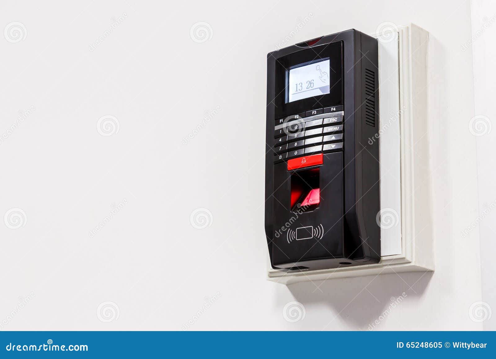 Finger Print Scan for Unlock Door Security System Stock Image Image