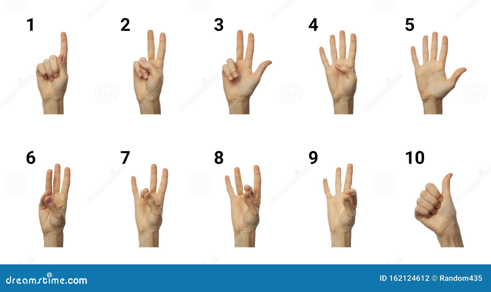 Number One In Sign Language Stock Photo, Picture and Royalty Free Image.  Image 16600707.