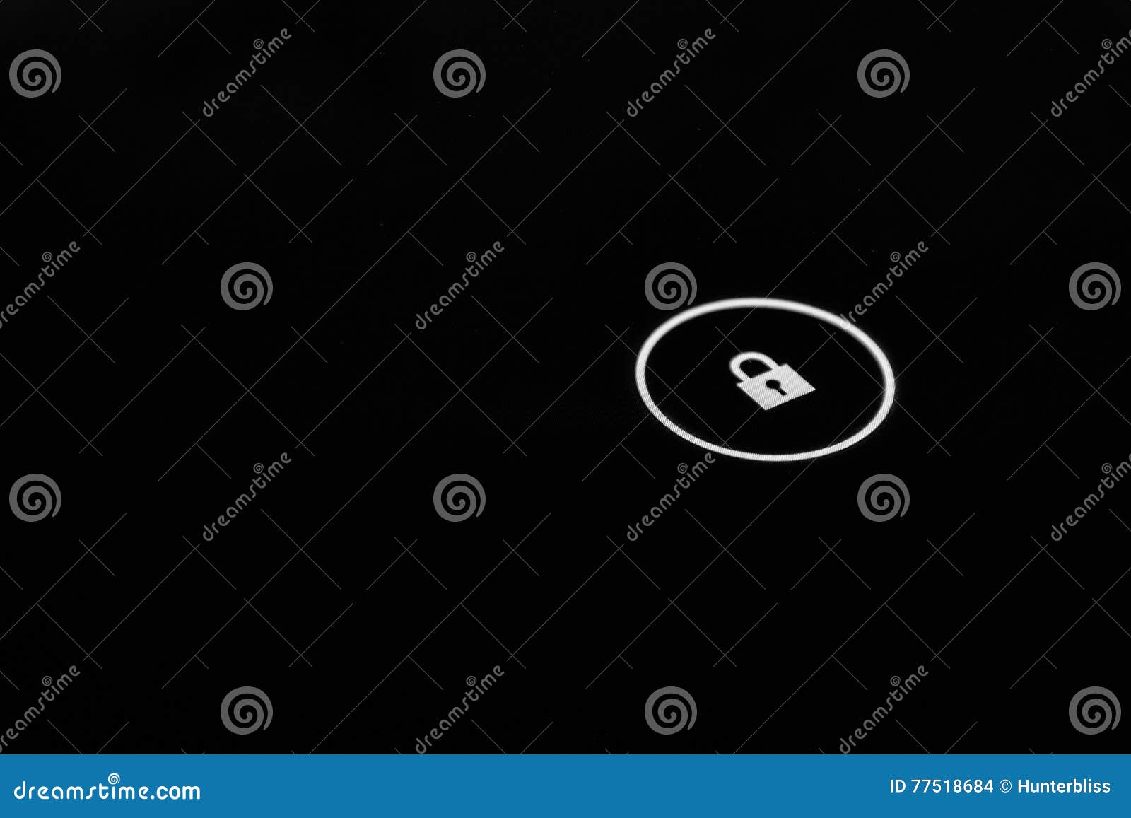 Finger Touch Key Button Lock Screen Tablet Interface DIgital Unlock