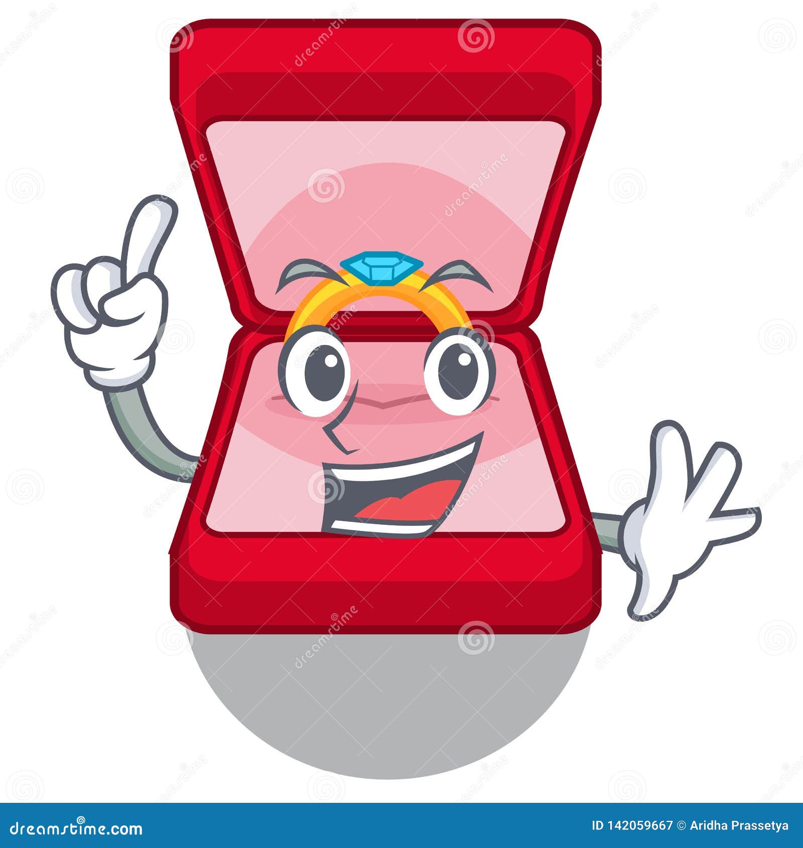 Download Finger Wedding Ring Box In Character Bag Stock Vector - Illustration of bridal, finger: 142059667