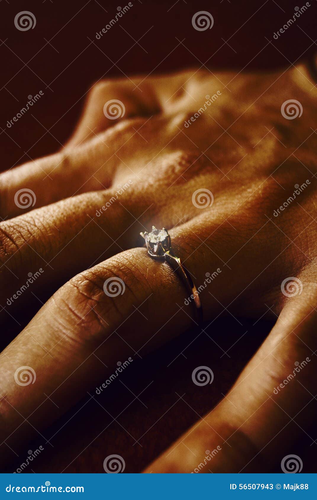 Finger with Wedding Ring stock image. Image of metal 56507943