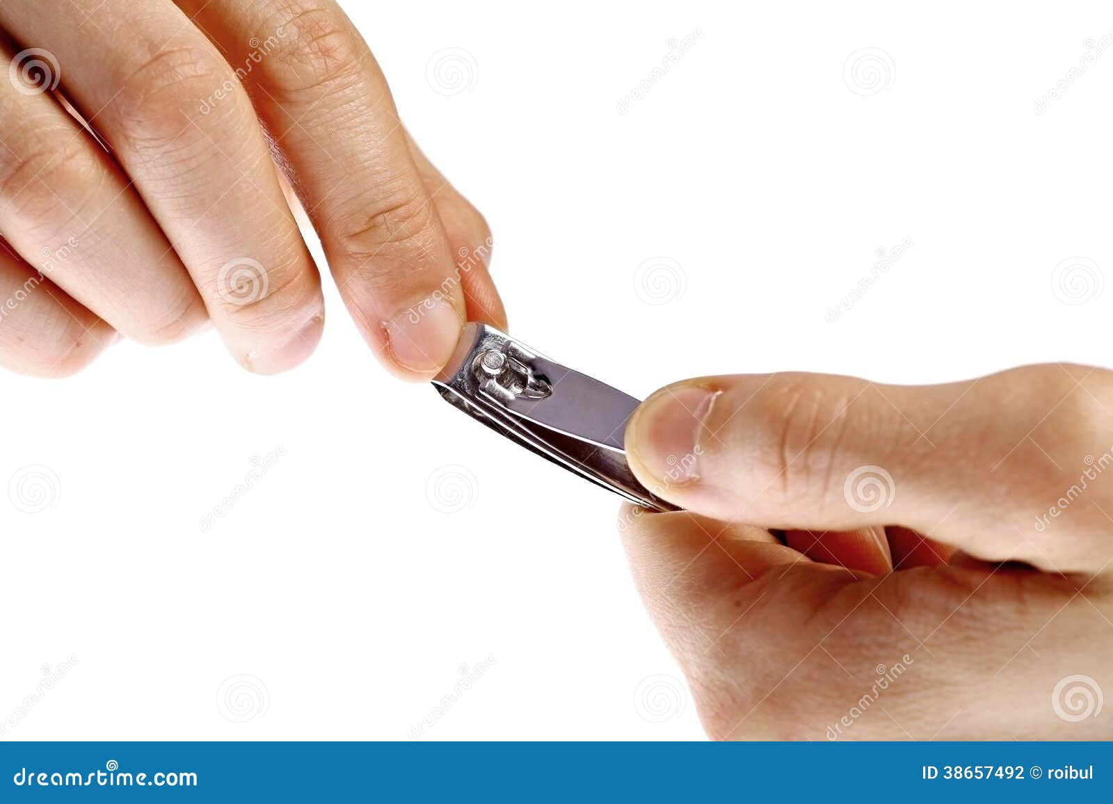 Premium Photo | Hands close-up, a girl doing a manicure to herself, nail  clippers.