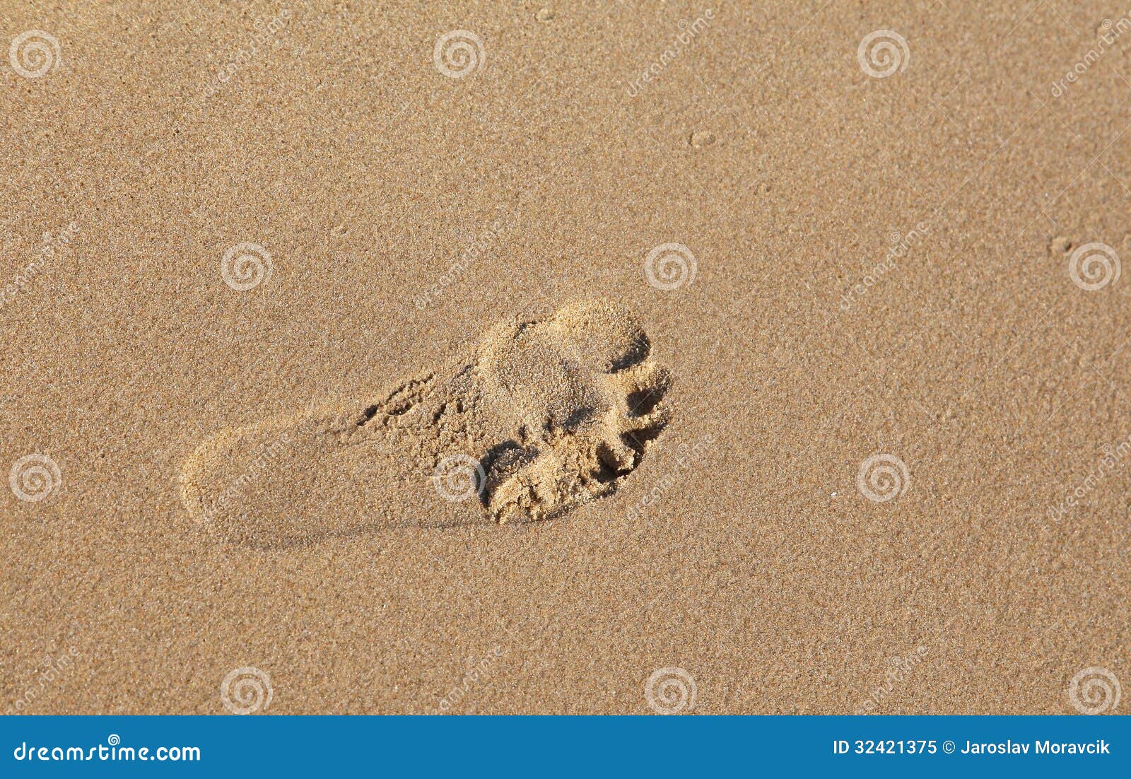 Fingerprint Feet at Sandy Beach Stock Image - Image of holiday, sign ...