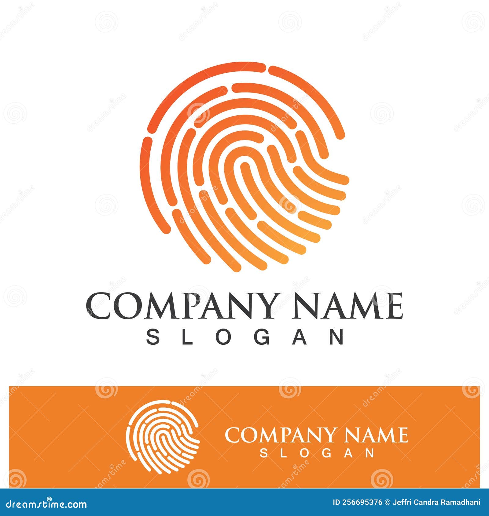 Fingerprint Logo Vector Illustration Icon Stock Vector Illustration