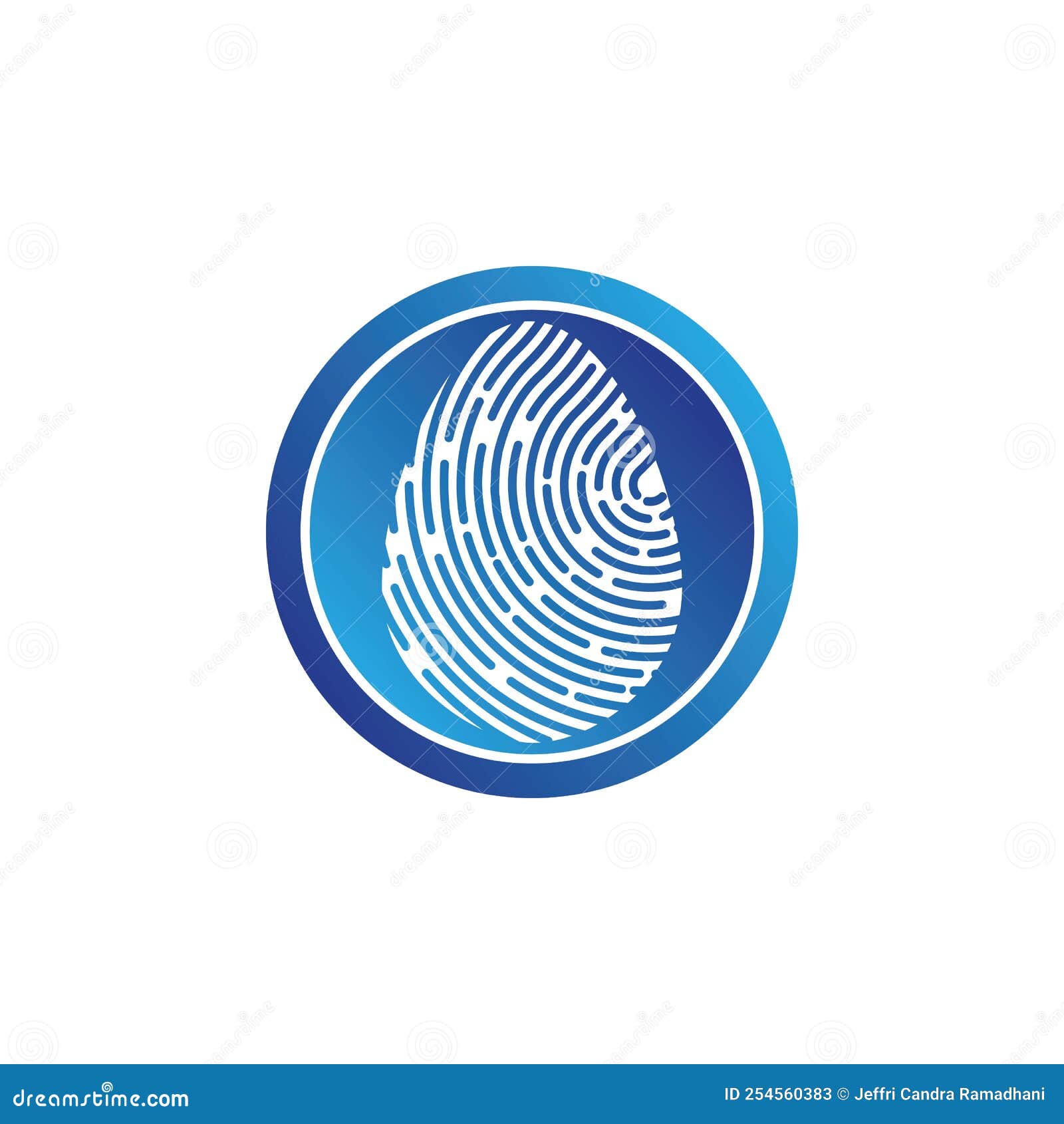 Fingerprint Logo Vector Illustration Stock Vector Illustration of