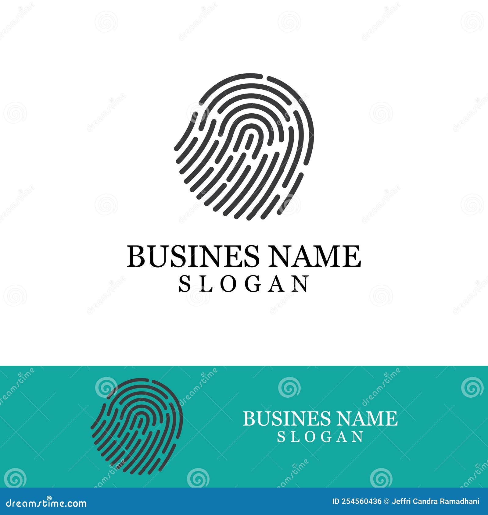 Fingerprint Logo Vector Illustration Stock Vector Illustration of