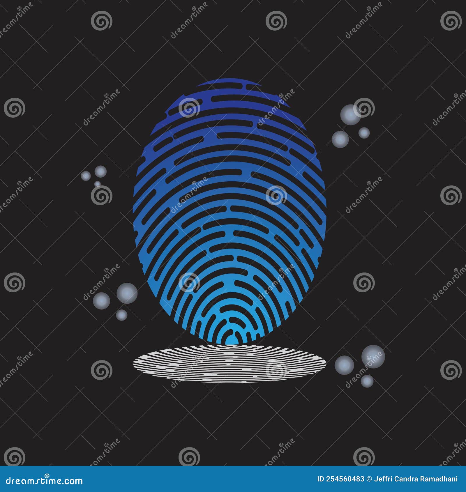 Fingerprint Logo Vector Illustration Stock Vector Illustration of