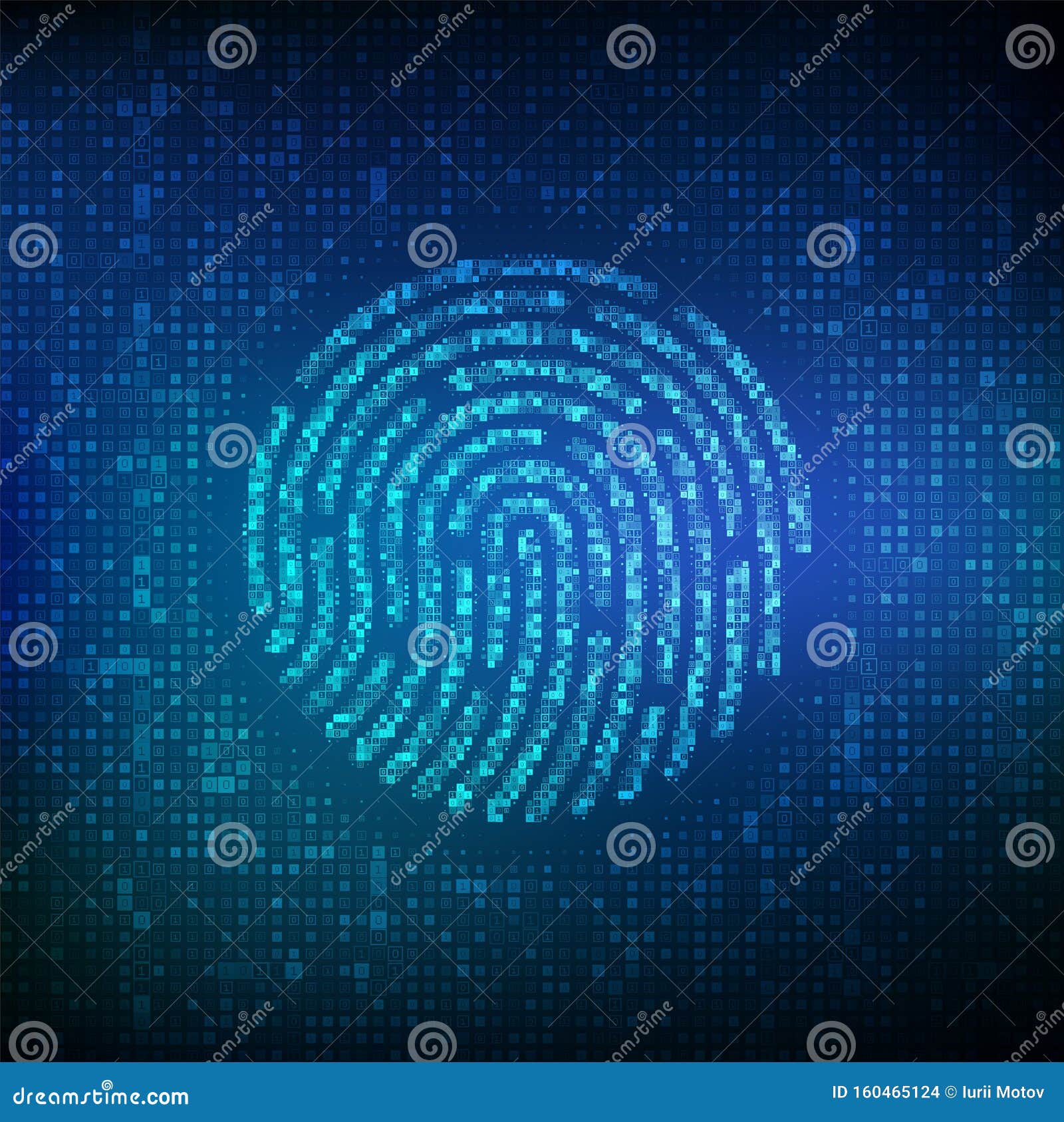 Fingerprint Made With Binary Code Biometrics Identification And Approval Password Control Through Fingerprints Futuristic Stock Illustration Illustration Of Authorization Bits 160465124