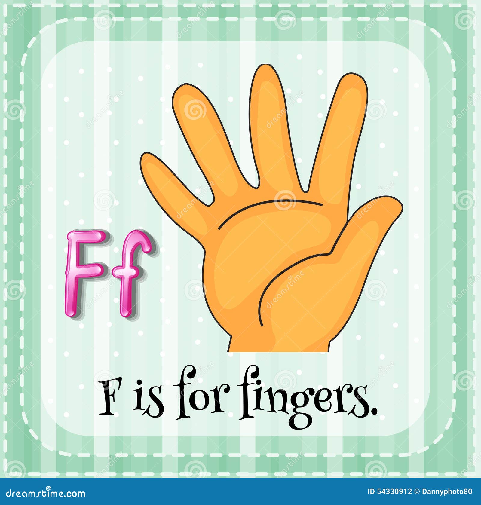 language letter f sign vector. of english Illustration stock Fingers graphic,